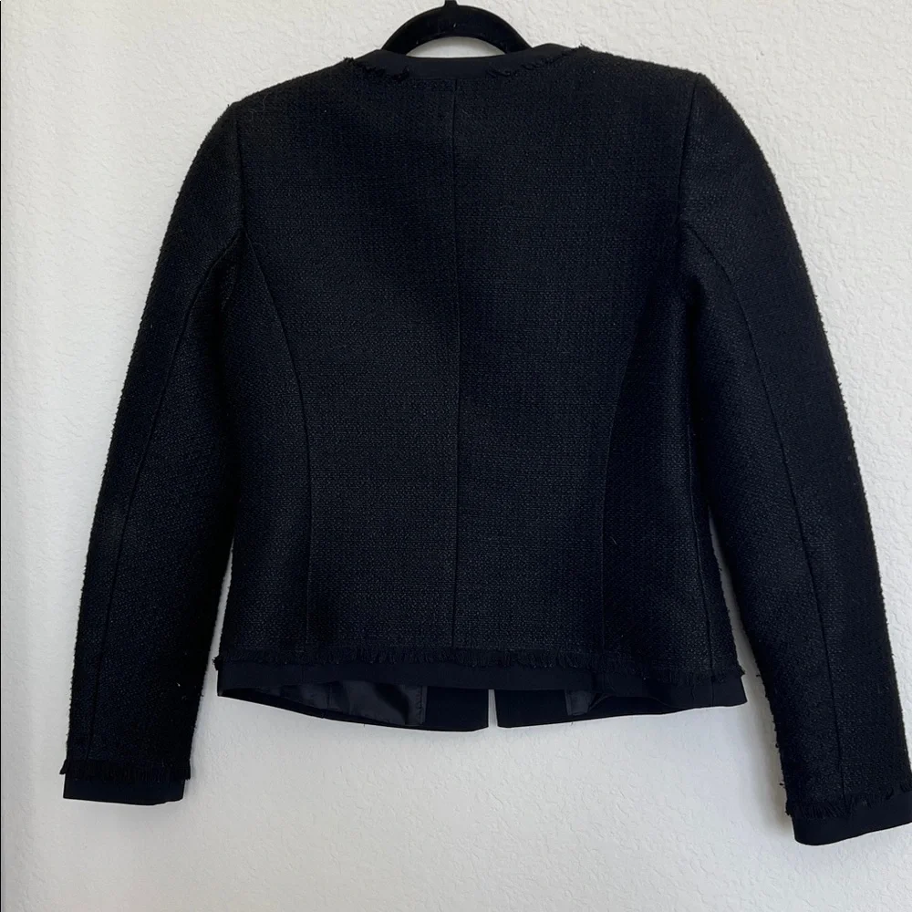 Karl Lagerfeld Black Tweed Blazer - Picture 5 of 7